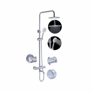 Душевая система Fashun с изливом Сатин A52426