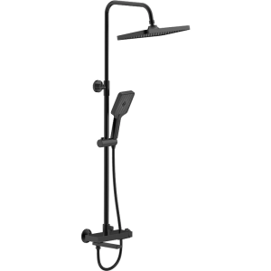 Душевая система Belz B672 с изливом Черный матовый B24672-7