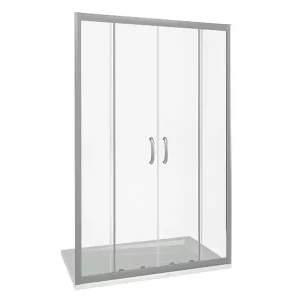 Душевая дверь Bas Infinity 170х185 Хром / Грейп