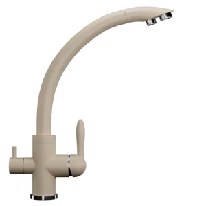 Смеситель для кухни Ulgran Classic U-017 с подключением к фильтру U-017-328 Бежевый
