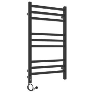 Полотенцесушитель электрический Laris Астор П9 70х35 левый Черный матовый 73207864