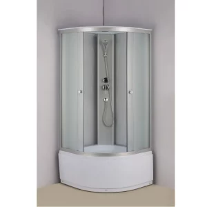 Душевая кабина Водный мир 90х90 ,Хром / Матовое, Высокий поддон