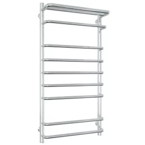 Полотенцесушитель водяной Laris Стандарт П9 100х50 Хром глянцевый 73208013