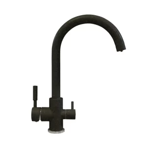 Смеситель для кухни Polygran Элара Дуо с каналом для питьевой воды 627666 Черный матовый Смеситель для кухни Polygran Элара Дуо с каналом для питьевой воды 627666 Черный матовый