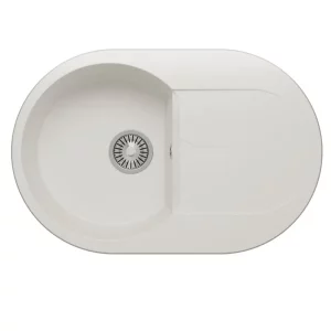 Мойка кухонная Polygran Atol 76 679030 Белый хлопок