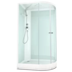 Душевая кабина Domani-Spa Delight Slim левая без электрики 120х80 Белый, Поддон низкий