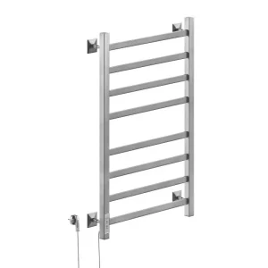 Полотенцесушитель электрический Санприз Контур П8 500*800 11065 Хром глянцевый диммер слева