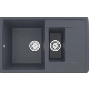 Мойка кухонная Ulgran Classic 77 U-205-343 Антрацит