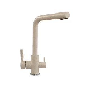 Смеситель для кухни Polygran Дуо с каналом для питьевой воды 627536 Песочный Смеситель для кухни Polygran Дуо с каналом для питьевой воды 627536 Песочный
