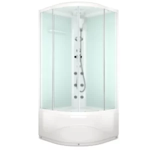 Душевая кабина Domani-Spa Delight Slim high 100х100 Белый, Поддон высокий
