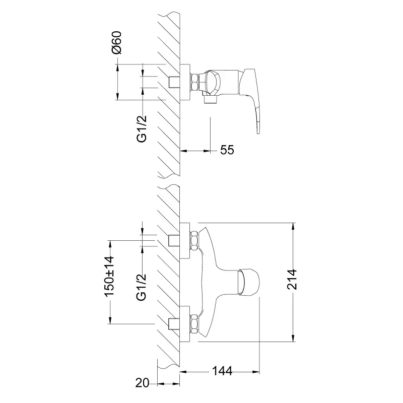 Смеситель для душа Lemark Linara LM0403C Хром Смеситель для душа Lemark Linara LM0403C Хром — изображение 2
