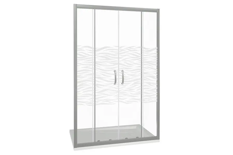 Душевая дверь Bas Infinity 170х185 Хром / Грейп Душевая дверь Bas Infinity 170х185 Хром / Грейп — изображение 2