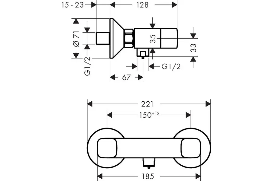 Смеситель для душа Hansgrohe Logis 71263000 Смеситель для душа Hansgrohe Logis 71263000 — изображение 2
