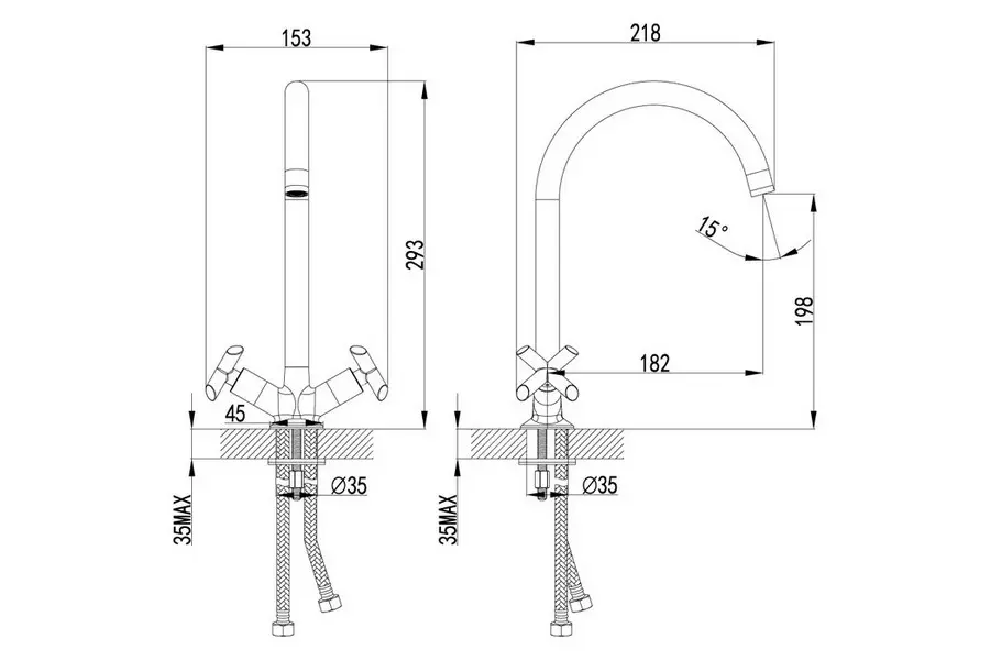 Смеситель для кухни Lemark Practica LM7504C Смеситель для кухни Lemark Practica LM7504C — изображение 2