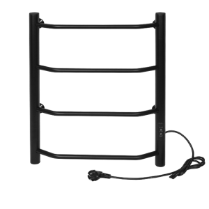 Полотенцесушитель электрический Тера Виктория 40х60 диммер Черный матовый ПСК-11-01д.ч Полотенцесушитель электрический Тера Виктория 40х60 диммер Черный матовый ПСК-11-01д.ч