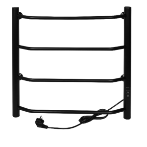 Полотенцесушитель электрический Тера Виктория 50х60 диммер Черный матовый ПСК-11-02д.ч Полотенцесушитель электрический Тера Виктория 50х60 диммер Черный матовый ПСК-11-02д.ч