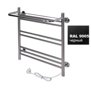Полотенцесушитель электрический Тера Богема 50х60 кнопка включения, телескоп.держатели Черный матовый ПСК-14-05ч Полотенцесушитель электрический Тера Богема 50х60 кнопка включения, телескоп.держатели Черный матовый ПСК-14-05ч