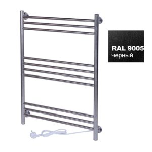 Полотенцесушитель электрический Тера Богема 50х80 кнопка включения, телескоп.держатели Черный матовый ПСК-15-03ч Полотенцесушитель электрический Тера Богема 50х80 кнопка включения, телескоп.держатели Черный матовый ПСК-15-03ч