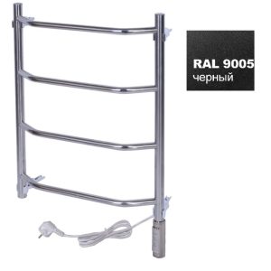 Полотенцесушитель электрический Тера Виктория 40х60 ПСН диммер Черный матовый ПСН-11-01дч Полотенцесушитель электрический Тера Виктория 40х60 ПСН диммер Черный матовый ПСН-11-01дч