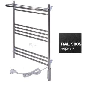 Полотенцесушитель электрический Тера Богема 50х80 ПСН диммер Черный матовый ПСН-14-06дч Полотенцесушитель электрический Тера Богема 50х80 ПСН диммер Черный матовый ПСН-14-06дч