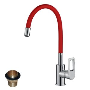 Смеситель для кухни Rossinka Z35 Красный / Хром Z35-35U-Red Смеситель для кухни Rossinka Z35 Красный / Хром Z35-35U-Red